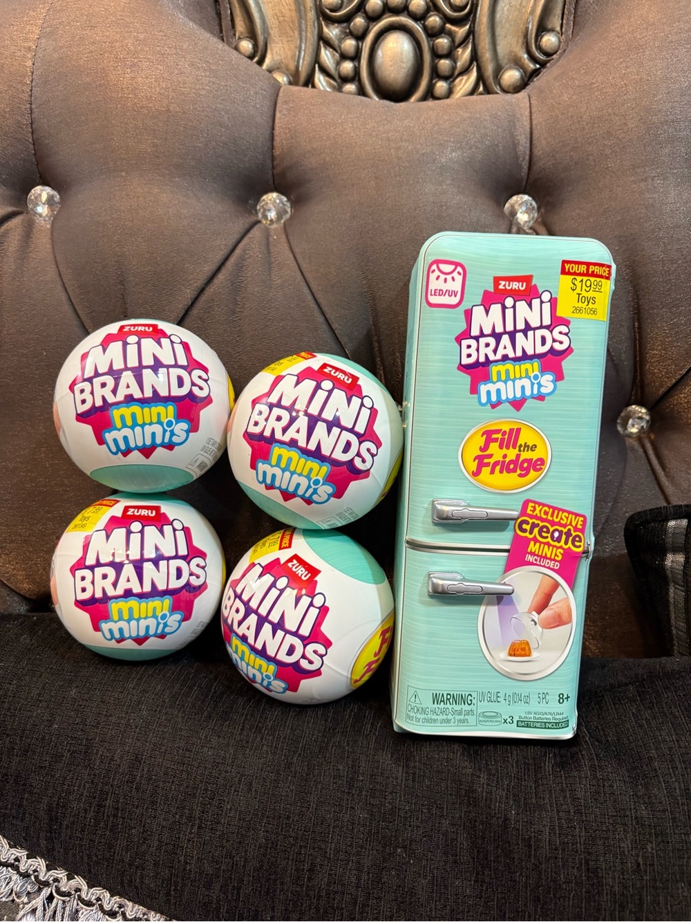 ZURU Mini Brands Mini Minis Fill the Fridge and 4 mini minis - White & Teal